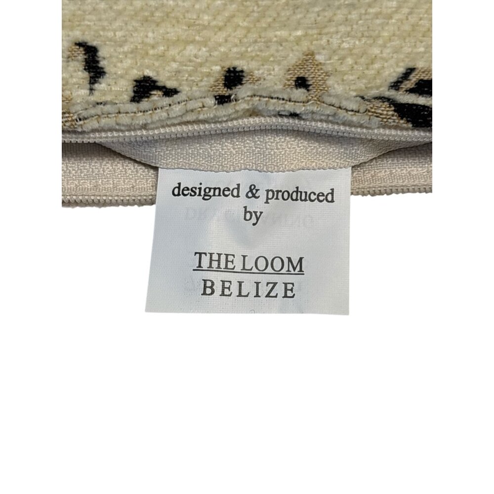 Elephant Tapestry Pillow Cover 14"x14" By The Loom Belize 70% Cotton 30% Acrylic - Picture 3 of 6
